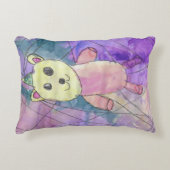 水彩プリンセスベア子供部屋デコール アクセントクッション (正面)