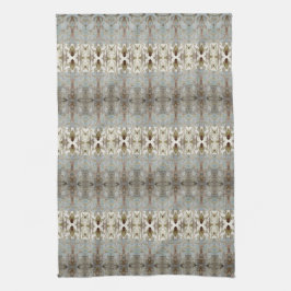 水彩プリント模様 キッチンタオル