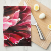 水彩プロテアクローズアップキッチンタオル16" x 24" キッチンタオル (四つ折り)