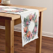 水彩プロテアテーブルランナーリース ショートテーブルランナー (インサイチュ)