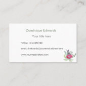 水彩プロテアフローラシッモダンク 名刺 (裏面)