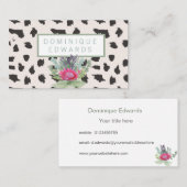 水彩プロテアフローラシッモダンク 名刺 (正面/裏面)