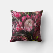 水彩プロテアブーケ屋外枕 クッション (裏面)