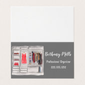 水彩プロフェッショナルホームオーガナイザー事業 名刺 (外部フラット)