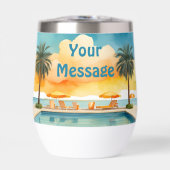 水彩プール夏のパーティー (正面)