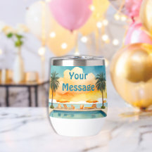 水彩プール夏のパーティー