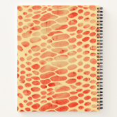 水彩ヘビプリント ノートブック (裏面)