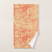 水彩ヘビプリント バスタオルセット (ハンドタオル)