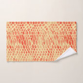 水彩ヘビプリント バスタオルセット (ハンドタオル)