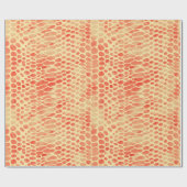 水彩ヘビプリント ラッピングペーパー (フラット)