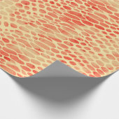 水彩ヘビプリント ラッピングペーパー (角)