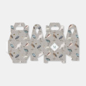 水彩ヘロンバードエグレモノグラムのト自然 フェイバーボックス (折り畳みなし)