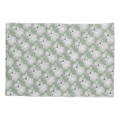 水彩ベアキッズベッドルームデコル 枕カバー (裏面)