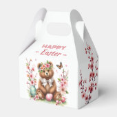 水彩ベアーイースターエッグ&さくらんぼの花 –  フェイバーボックス (裏面サイド)