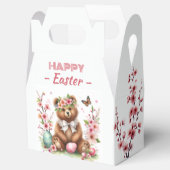 水彩ベアーイースターエッグ&さくらんぼの花 –  フェイバーボックス (オープン)