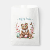 水彩ベアーキューブ – イースターエッグと花 – フェイバーバッグ (正面)