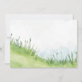 水彩ベアージェンダー少年または少女パーティーを明らかにする 招待状 (裏面)