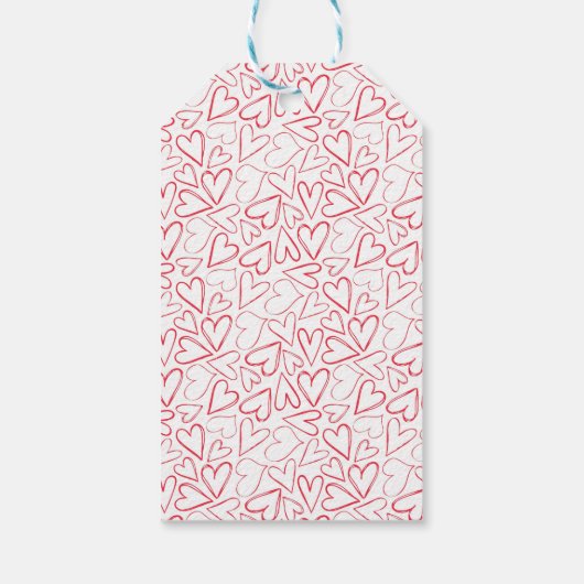 水彩ベアーバレンタインデー ギフトタグ (裏面)