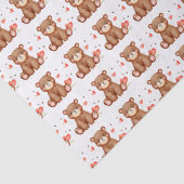 水彩ベアーバレンタインデー 薄葉紙 (詳細)