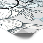 水彩ベイビーシャワーフォトプロップポスター ポスター (角)