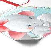 水彩ベイビーシャワー フォトプロップ ポスター (角)