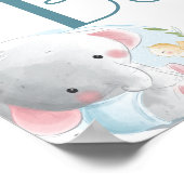 水彩ベイビーシャワー フォトプロップ ポスター (角)