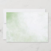 水彩ベイビーシャワー「小さな可愛い子がやってくる」 招待状 (裏面)