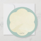 水彩ベイビーバード PK ベイビーシャワー招待状 招待状 (裏面)