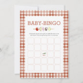 水彩ベイビー-Q ベイビービンゴゲームカード 招待状 (正面)