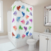 水彩ベッタフィッシュ シャワーカーテン (インサイチュ)