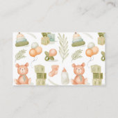 水彩ベビーおもちゃおむつラッフル エンクロージャーカード (裏面)