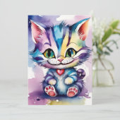 水彩ベビーアリスin Wonderland Greeting Card シーズンカード (スタンド正面)