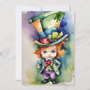 水彩ベビーアリスin Wonderland Greeting Card シーズンカード
