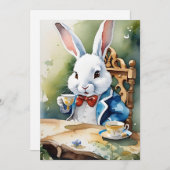 水彩ベビーアリスin Wonderland Greeting Card シーズンカード (正面/裏面)