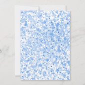水彩ベビーウェア |男の子の赤ちゃんシャワー 招待状 (裏面)
