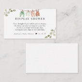 水彩ベビーウェア | Boho Boyディスプレイシャワー エンクロージャーカード (正面/裏面)