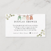 水彩ベビーウェア | Boho Boyディスプレイシャワー エンクロージャーカード (正面)