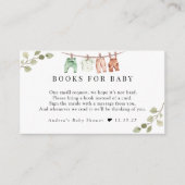 水彩ベビーウェア Boho Boy Books for Bohoベビー エンクロージャーカード (正面)