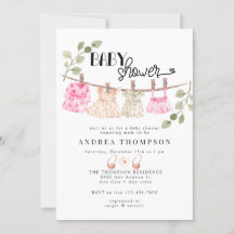 水彩ベビーウェア Boho Girl Baby Shower | Boho Girl