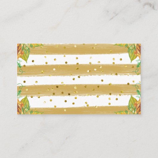 水彩ベビーキリン赤ちゃんシャワーベビー本 エンクロージャーカード (裏面)