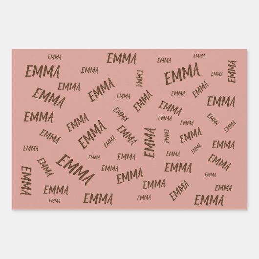 水彩ベビーキリン、サファリアニマルズ誕生日 ラッピングペーパーシート (正面)