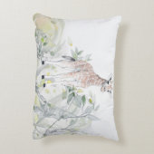 水彩ベビーキリン(葉付) アクセントクッション (裏面(縦))