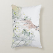 水彩ベビーキリン(葉付) アクセントクッション (正面(垂直))