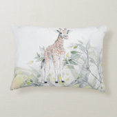 水彩ベビーキリン(葉付) アクセントクッション (裏面)