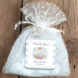 水彩ベビーコアラウィズムーン招待状 スクエアシール