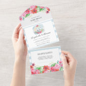 水彩ベビーコアラ月オールインワン オールインワン招待状 (貼ってはがせる)