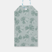 水彩ベビーサイ熱帯子供の誕生日 ギフトタグ (裏面)