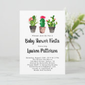 水彩ベビーシャワー招待状フィエスタ 招待状 (スタンド正面)