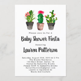 水彩ベビーシャワー招待状フィエスタ 招待状