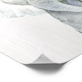 水彩ベビーゾウのナーサリープリント ポスター (角)